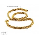 Reliable Quality Female Roll Type 18K Gold-Plated Necklace 