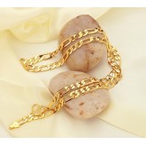 Dependable Performance Male O Font 18K Gold-Plated Necklace 