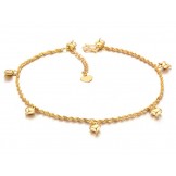 Wide Varieties Female 18K Gold-Plated Anklet 