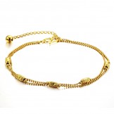 Complete in Specifications Female 18K Gold-Plated Anklet