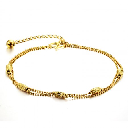 Complete in Specifications Female 18K Gold-Plated Anklet