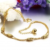 Complete in Specifications Female 18K Gold-Plated Anklet