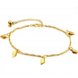 Complete in Specifications Female 18K Gold-Plated Anklet