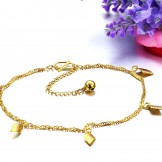 Complete in Specifications Female 18K Gold-Plated Anklet