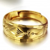 Reliable Reputation Female Concise 18K Gold-Plated Ring