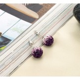 Quality and Quantity Assured Female Alloy Earrings With Rhinestone