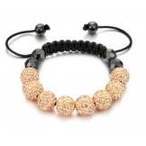 Superior Quality Female Ball Shape Crystal Drill Bracelet 