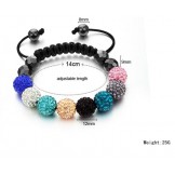 Superior Quality Female Ball Shape Crystal Drill Bracelet 