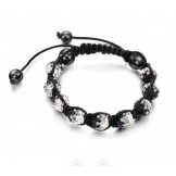 Quality and Quantity Assured Female Ball Shape Crystal Drill Bracelet 
