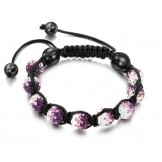 Quality and Quantity Assured Female Ball Shape Crystal Drill Bracelet 