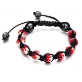 Quality and Quantity Assured Female Ball Shape Crystal Drill Bracelet 
