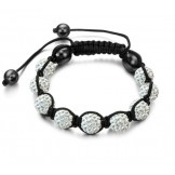 Quality and Quantity Assured Female Ball Shape Crystal Drill Bracelet 