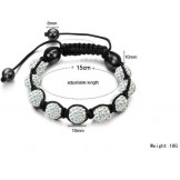 Quality and Quantity Assured Female Ball Shape Crystal Drill Bracelet 