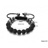 Complete in Specifications Female Ball Shape Crystal Drill Bracelet 