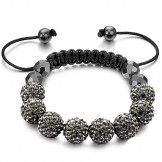 Dependable Performance Female Ball Shape Crystal Drill Bracelet 