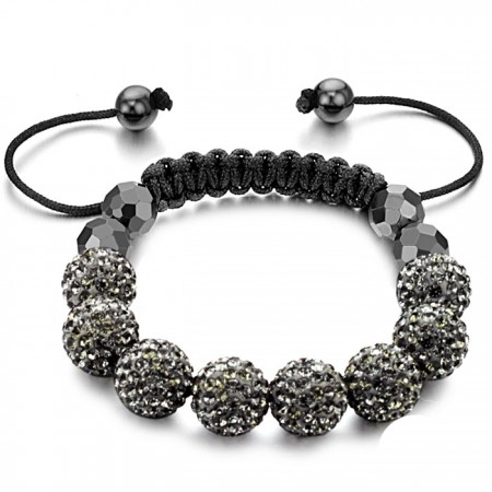 Dependable Performance Female Ball Shape Crystal Bracelet 