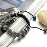 Dependable Performance Female Ball Shape Crystal Drill Bracelet 