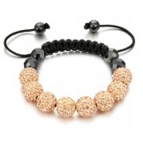 Dependable Performance Female Ball Shape Crystal Drill Bracelet 