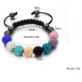 Dependable Performance Female Ball Shape Crystal Drill Bracelet 