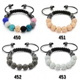 Dependable Performance Female Ball Shape Crystal Drill Bracelet 