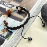 Quality and Quantity Assured Female Ball Shape Crystal Drill Bracelet 