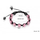 Easy to Use Female Ball Shape Crystal Drill Bracelet