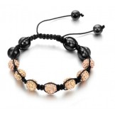 Quality and Quantity Assured Female Ball Shape Crystal Drill Bracelet 