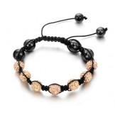 Complete in Specifications Female Ball Shape Crystal Drill Bracelet 