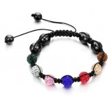 Complete in Specifications Female Ball Shape Crystal Drill Bracelet 