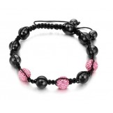 Quality and Quantity Assured Female Ball Shape Crystal Drill Bracelet 