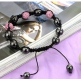 Quality and Quantity Assured Female Ball Shape Crystal Drill Bracelet 