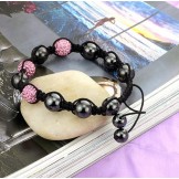 Quality and Quantity Assured Female Ball Shape Crystal Drill Bracelet 