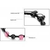 Quality and Quantity Assured Female Ball Shape Crystal Drill Bracelet 