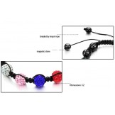 Durable in Use Female Ball Shape Crystal Drill Bracelet 
