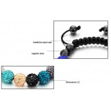 Stable Quality Female Ball Shape Crystal Drill Bracelet 
