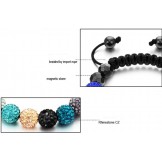Easy to Use Female Ball Shape Crystal Drill Bracelet 