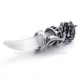 Exquisite Titanium Wolf's Fang Pendant Necklace (Free Chain)