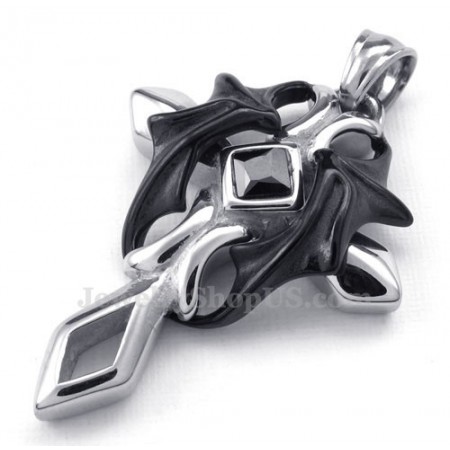 The Cross Titanium Pendant Necklace  (Free Chain)