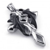 The Cross Titanium Pendant Necklace  (Free Chain)