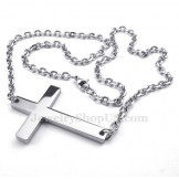 Titanium Cross Pendant Necklace (Free Chain)