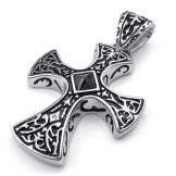 Titanium Cross Pendant Necklace (Free Chain)