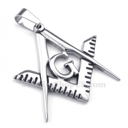 Titanium Masonic Pendant Necklace (Free Chain)