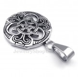 Titanium Celtic Knot Pendant Necklace (Free Chain)