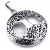 Titanium Celtic Tree Of Life Pendant Necklace (Free Chain)