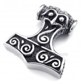 Thor's Hammer Titanium Pendant Necklace (Free Chain)