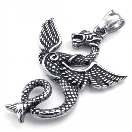 Titanium Pterosaur Pendant Necklace (Free Chain)