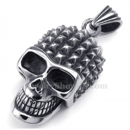 Titanium Skull Pendant Necklace (Free Chain)