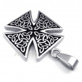 Titanium Celtic Knot Pendant Necklace (Free Chain)