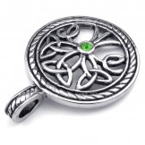 Titanium Celtic Knot Pendant Necklace (Free Chain)