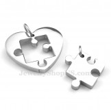 Titanium Couples Sign And Symbol Pendant Necklace (Free Chain)(One Pair)